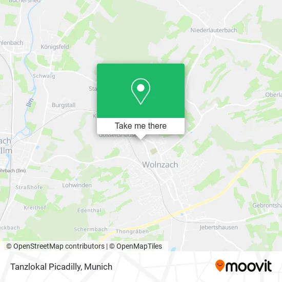 Карта Tanzlokal Picadilly