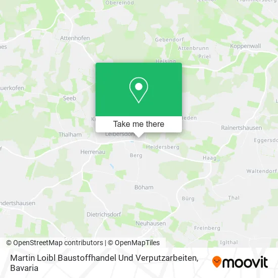 Карта Martin Loibl Baustoffhandel Und Verputzarbeiten
