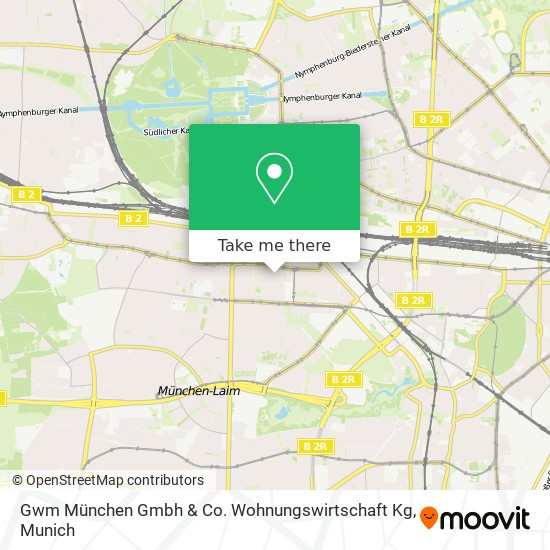 Gwm München Gmbh & Co. Wohnungswirtschaft Kg map