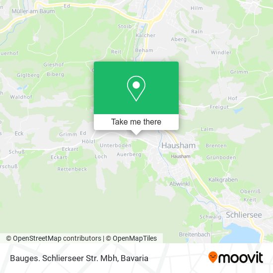 Bauges. Schlierseer Str. Mbh map