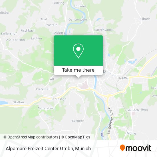 Alpamare Freizeit Center Gmbh map