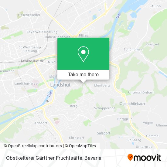 Obstkelterei Gärttner Fruchtsäfte map