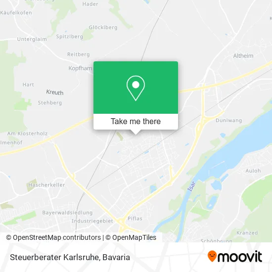 Карта Steuerberater Karlsruhe