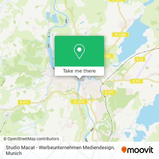 Studio Macat - Werbeunternehmen Mediendesign map