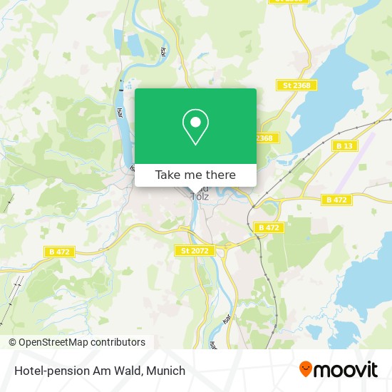 Hotel-pension Am Wald map