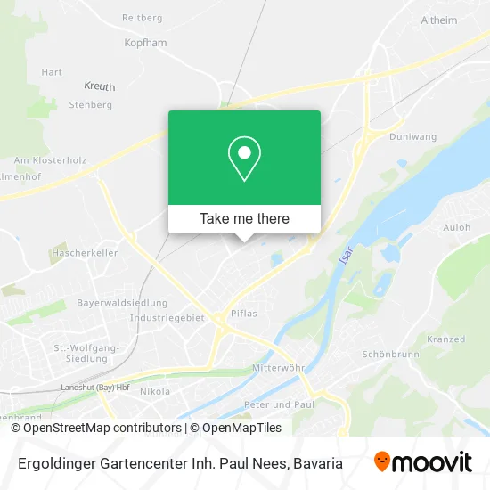 Карта Ergoldinger Gartencenter Inh. Paul Nees