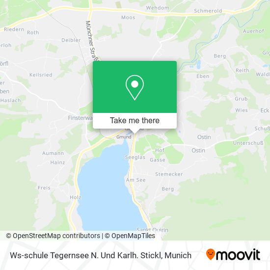 Карта Ws-schule Tegernsee N. Und Karlh. Stickl
