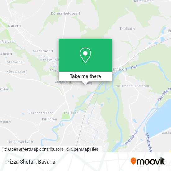 Pizza Shefali map