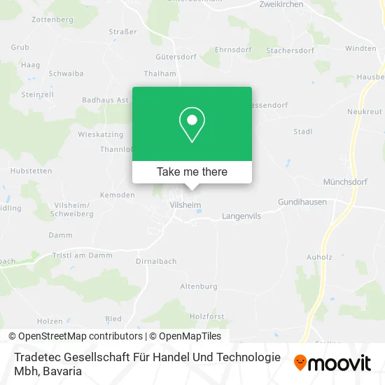 Карта Tradetec Gesellschaft Für Handel Und Technologie Mbh