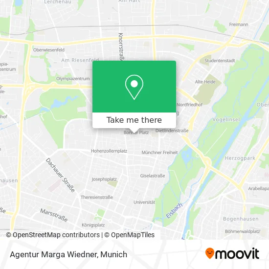 Agentur Marga Wiedner map