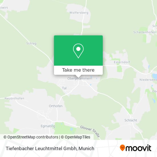 Tiefenbacher Leuchtmittel Gmbh map