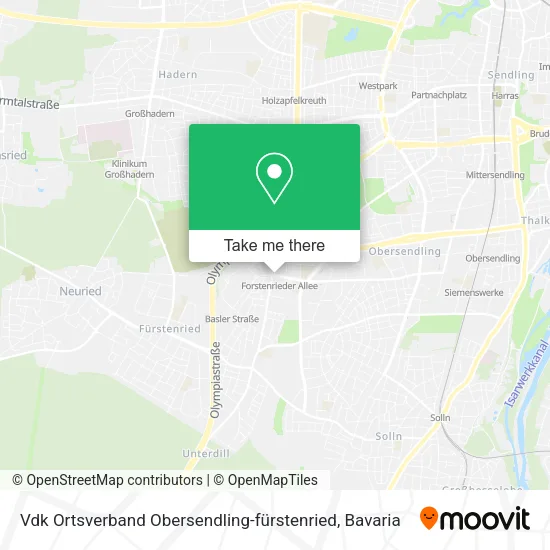 Карта Vdk Ortsverband Obersendling-fürstenried