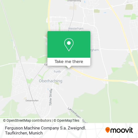 Ferguson Machine Company S.a. Zweigndl. Taufkirchen map