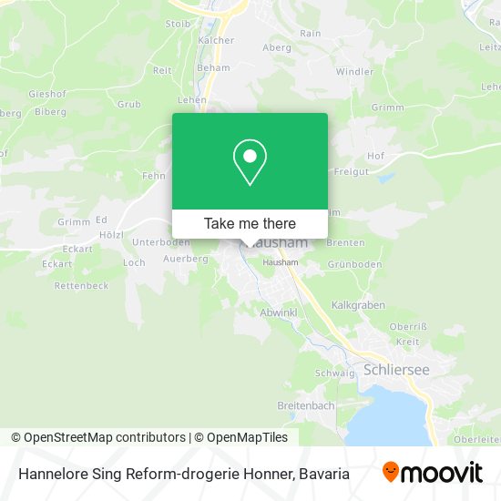 Hannelore Sing Reform-drogerie Honner map