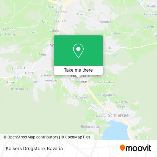 Карта Kaisers Drugstore