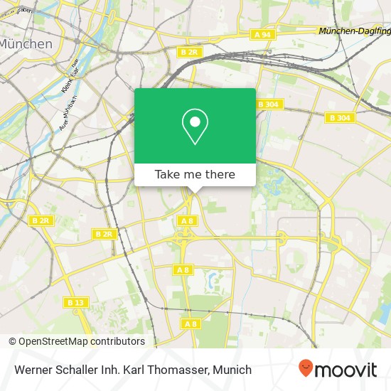 Werner Schaller Inh. Karl Thomasser map