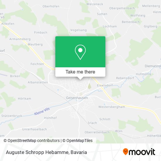 Auguste Schropp Hebamme map