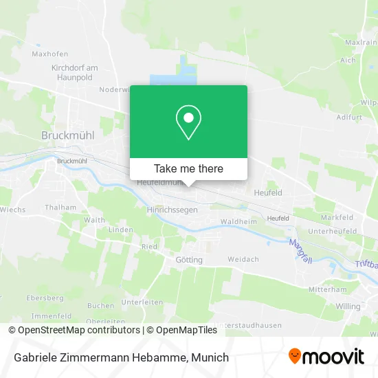 Карта Gabriele Zimmermann Hebamme