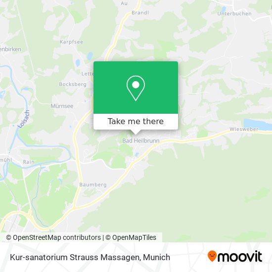 Kur-sanatorium Strauss Massagen map