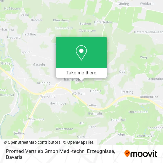Карта Promed Vertrieb Gmbh Med.-techn. Erzeugnisse