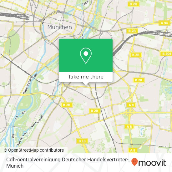 Cdh-centralvereinigung Deutscher Handelsvertreter- map