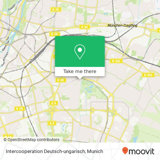 Intercooperation Deutsch-ungarisch map