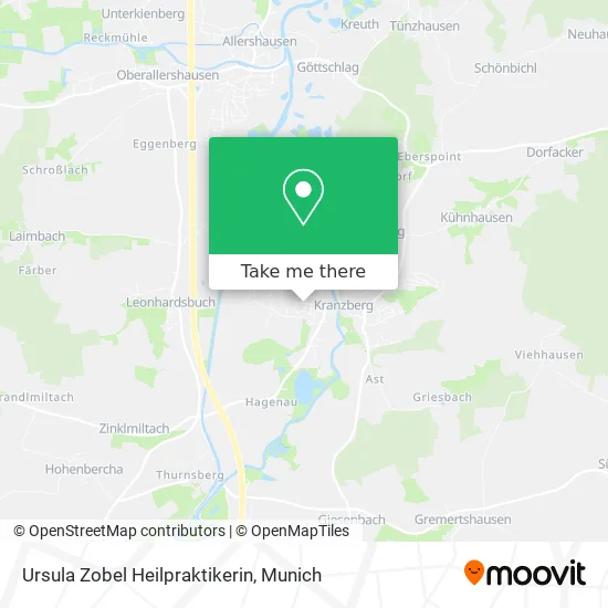 Карта Ursula Zobel Heilpraktikerin