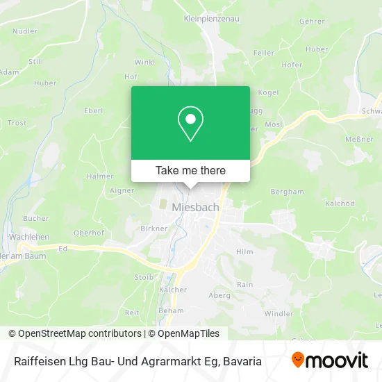 Карта Raiffeisen Lhg Bau- Und Agrarmarkt Eg