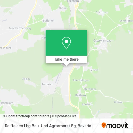 Карта Raiffeisen Lhg Bau- Und Agrarmarkt Eg
