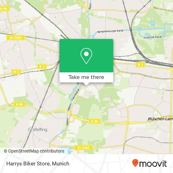 Harrys Biker Store map