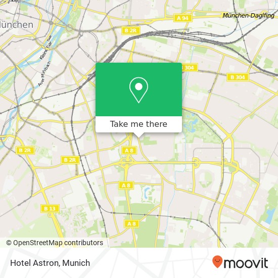 Hotel Astron map