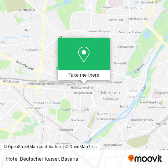 Hotel Deutscher Kaiser map