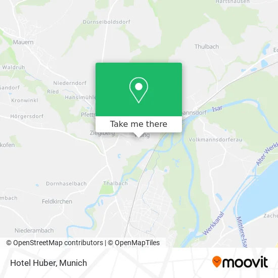 Hotel Huber map