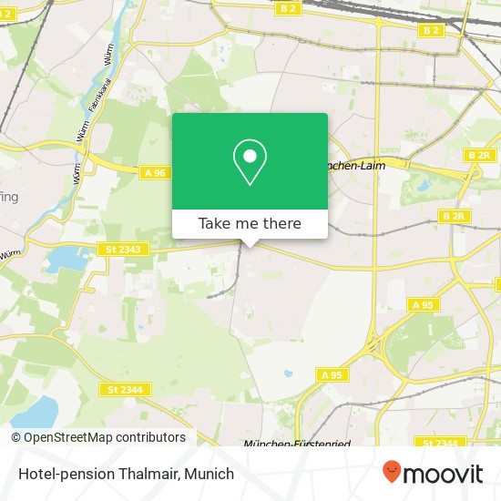 Hotel-pension Thalmair map