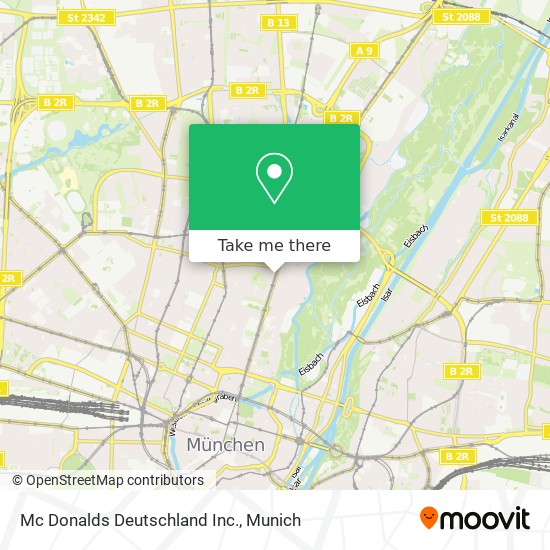 Mc Donalds Deutschland Inc. map