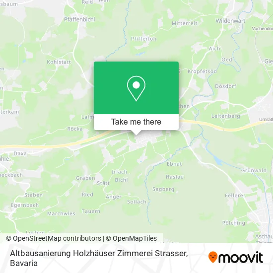 Карта Altbausanierung Holzhäuser Zimmerei Strasser