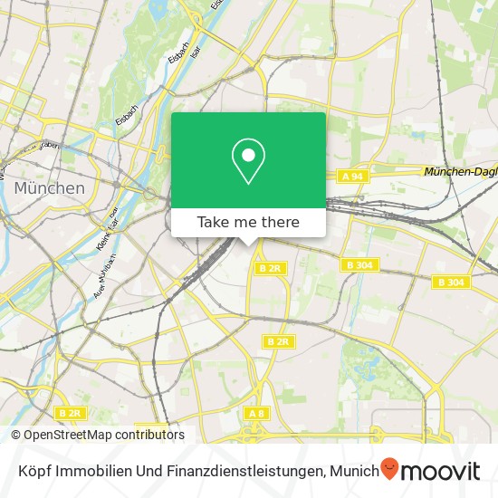 Карта Köpf Immobilien Und Finanzdienstleistungen