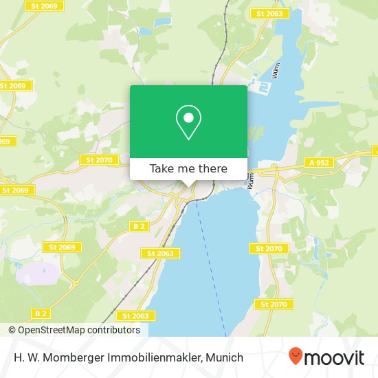 H. W. Momberger Immobilienmakler map