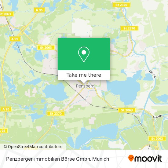 Карта Penzberger-immobilien Börse Gmbh