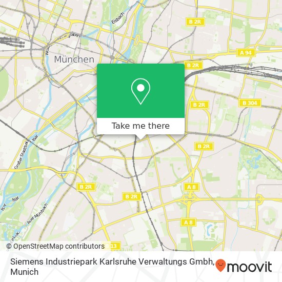 Siemens Industriepark Karlsruhe Verwaltungs Gmbh map