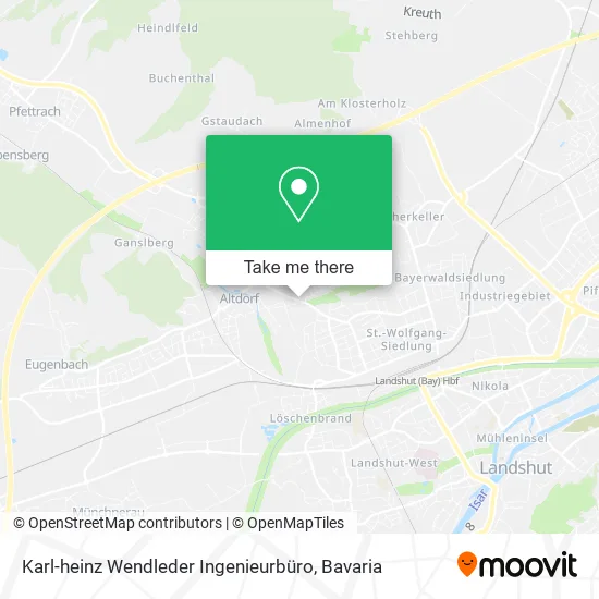 Карта Karl-heinz Wendleder Ingenieurbüro