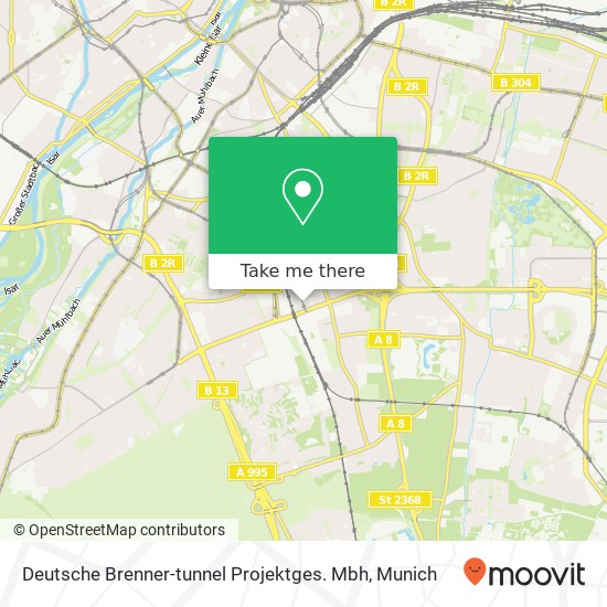 Карта Deutsche Brenner-tunnel Projektges. Mbh