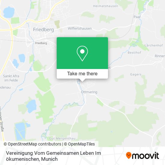 Vereinigung Vom Gemeinsamen Leben Im ökumenischen map