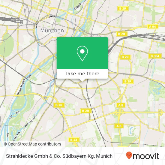 Strahldecke Gmbh & Co. Südbayern Kg map