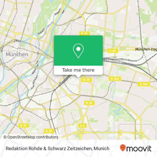 Redaktion Rohde & Schwarz Zeitzeichen map