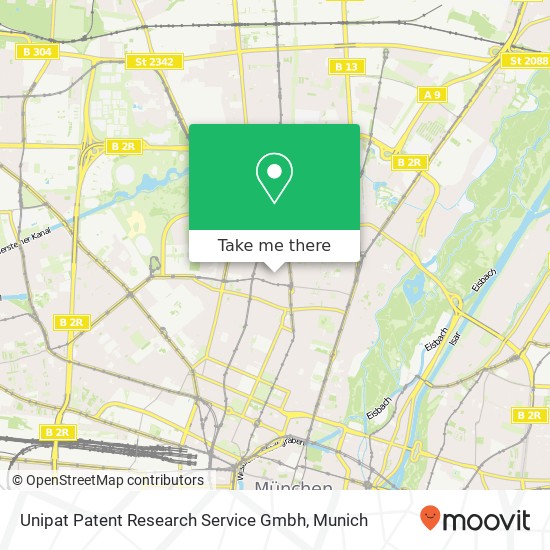 Unipat Patent Research Service Gmbh map