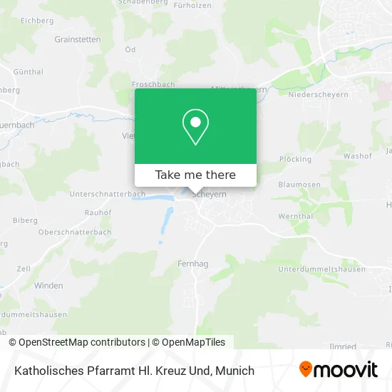 Карта Katholisches Pfarramt Hl. Kreuz Und