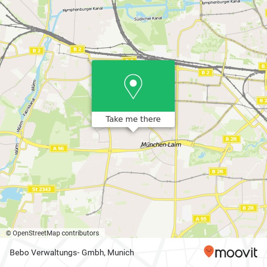 Bebo Verwaltungs- Gmbh map