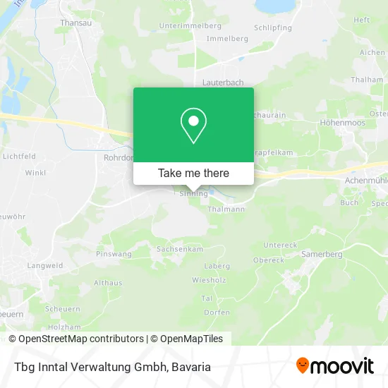 Карта Tbg Inntal Verwaltung Gmbh