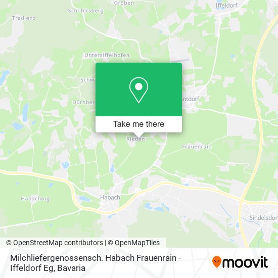 Milchliefergenossensch. Habach Frauenrain - Iffeldorf Eg map